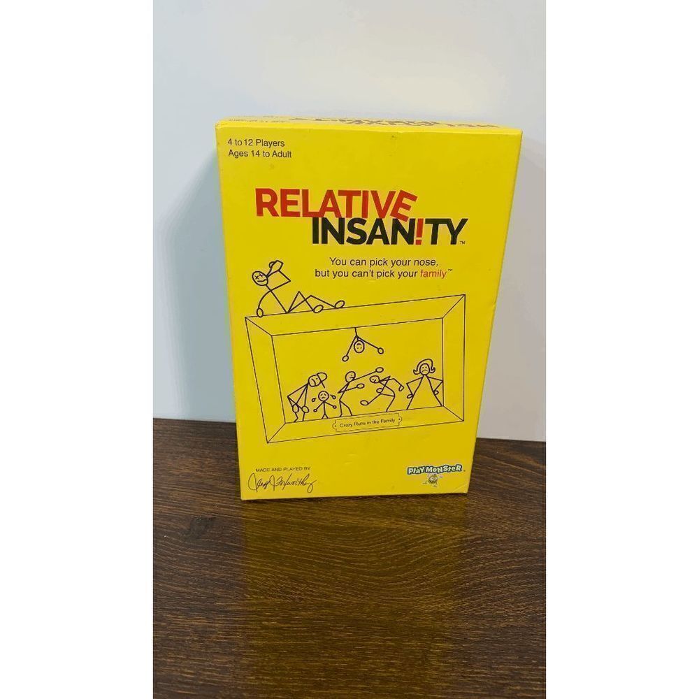 Play Monster Adult Crazy Runs In The Family Party Relative Insanity Card Game
